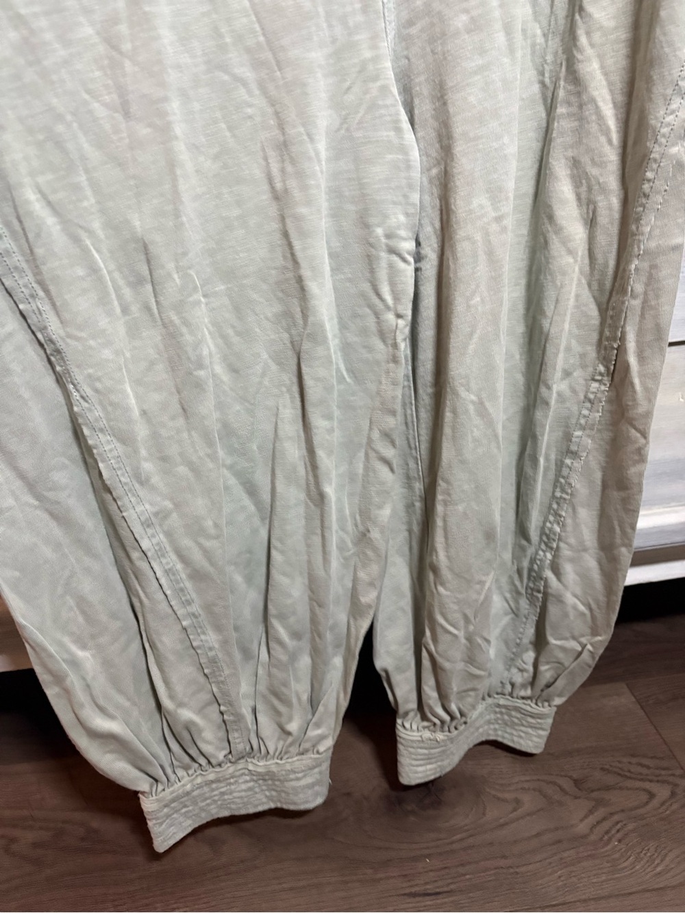 Anthropologie Daily Practice Green Lightweight Jumpsuit Relaxed Everyday Boho - Picture 5 of 8